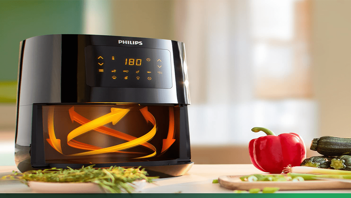 پخت و پز سالم با فناوری هوای گرم در سرخ‌کن فیلیپس